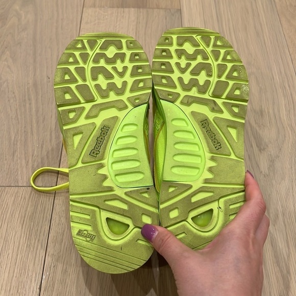 Victoria Beckham x Reebok | Neon Yellow Bolton Sock Sneaker - EU 41/UK 7.5 - Picture 6 of 8